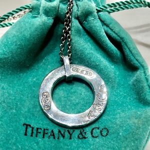 Tiffany & Co. 925 1837 Round Pendant Necklace